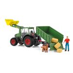 schleich-FARM-WORLD-42608-veicolo-giocattolo--SCHLEICH-Farm-World-Tractor-with-Trailer-Toy-Playset-3-to-8-Years-Multi-co