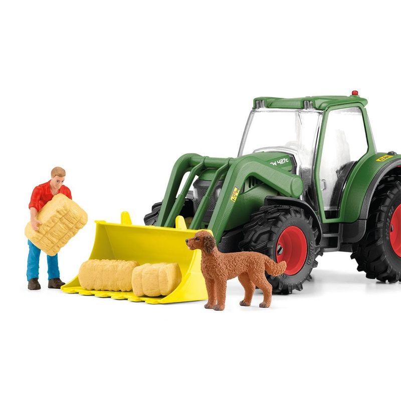 schleich-FARM-WORLD-42608-veicolo-giocattolo--SCHLEICH-Farm-World-Tractor-with-Trailer-Toy-Playset-3-to-8-Years-Multi-co