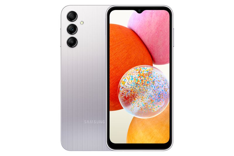 Samsung-Galaxy-A14-Display-LCD-FHD--6.6--Android-13-4GB-RAM-128GB-Doppia-SIM-Batteria-5.000-mAh-Silver