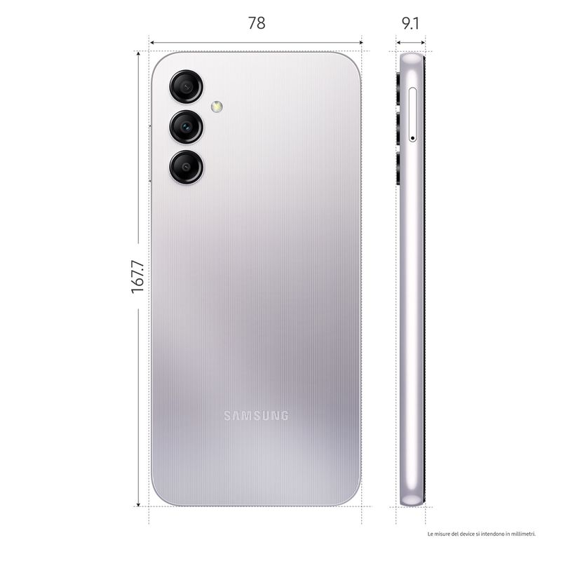 Samsung-Galaxy-A14-Display-LCD-FHD--6.6--Android-13-4GB-RAM-128GB-Doppia-SIM-Batteria-5.000-mAh-Silver