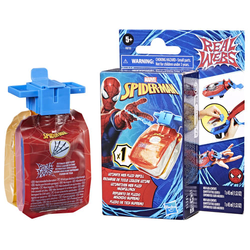 Marvel-Spider-Man--Real-Webs-Refill-Pack-ricarica-di-Fluido-ragnatela-Real-Webs-da-usare-con-il-blaster-giocattolo-Real-Webs