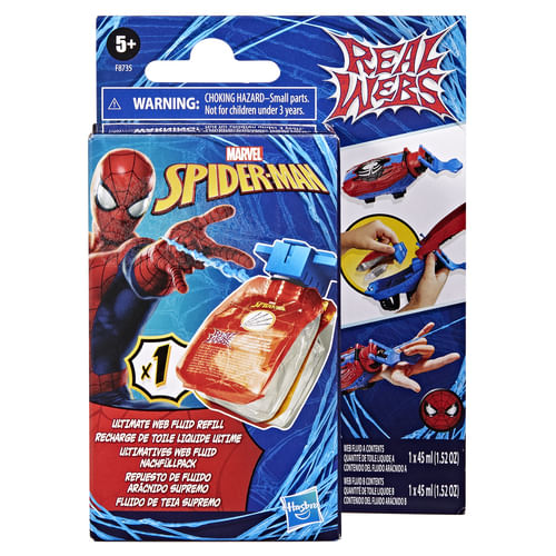 Marvel-Spider-Man--Real-Webs-Refill-Pack-ricarica-di-Fluido-ragnatela-Real-Webs-da-usare-con-il-blaster-giocattolo-Real-Webs