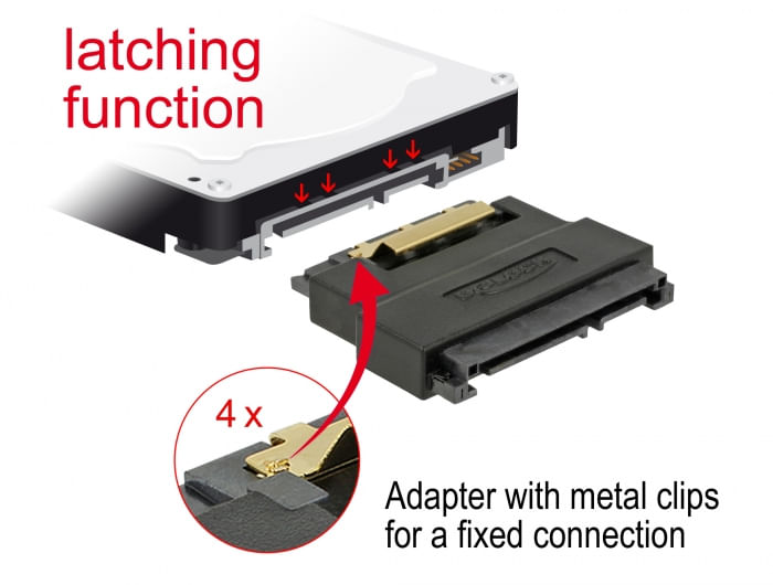 Adattatore-Delock-SATA-22-pin-femmina-maschio-con-funzione-snap-in---salvaporta