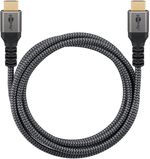 Cavo-HDMI-Ultra-High-Speed-1-m-Grigio-Sharkskin-1-m---Connettore-HDMI-maschio--tipo-A---Connettore-HDMI-ma