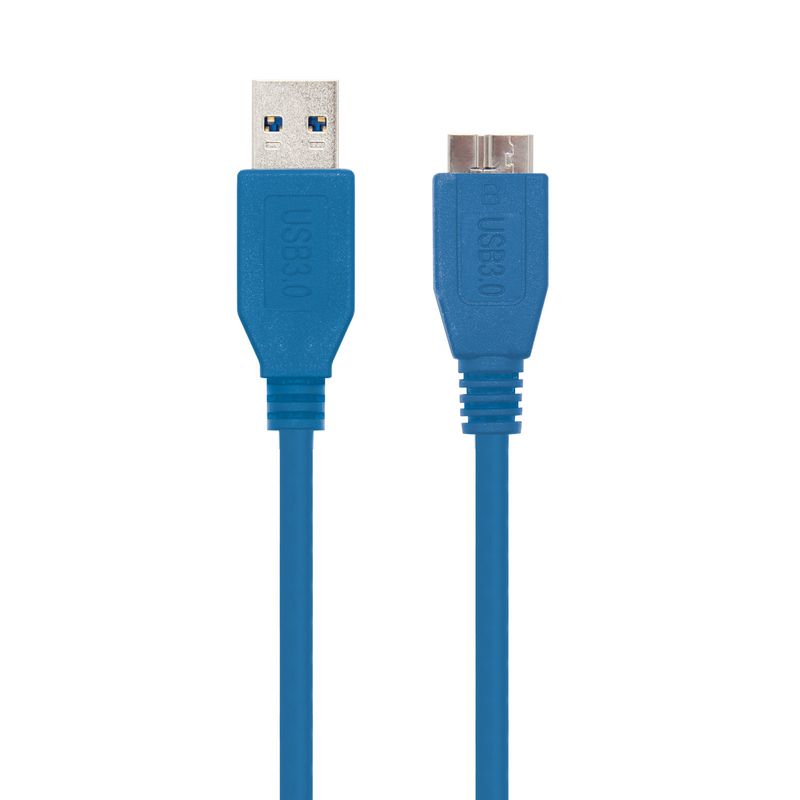 Nanocable-10.01.1101-BL-Cavo-USB-1-m-USB-3.2-Gen-1--3.1-Gen-1--USB-A-Micro-USB-B-Blu