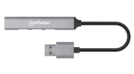 Manhattan-168427-hub-di-interfaccia-USB-3.2-Gen-1-3.1-Gen-1-Type-A-5000-Mbit-s-Grigio--USB-A-4-Port-Hub-4x-USB-A-Ports-1