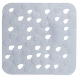 tappeto vasca drops 54x54 bianco