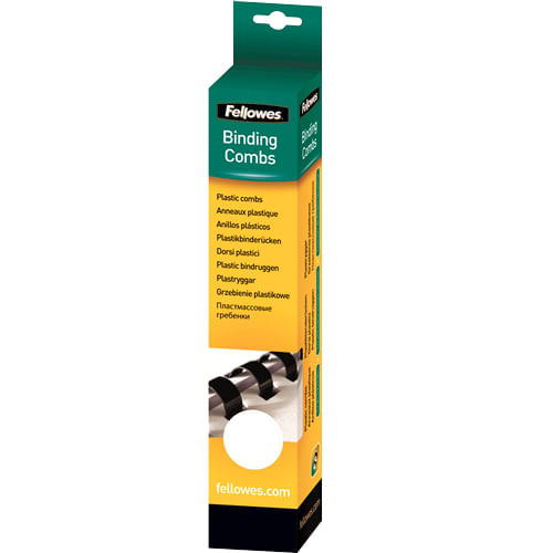 Pacchetto-Fellowes-con-25-canali-in-plastica-da-6-mm---da-fine-a-20-nebbie---facile-da-usare-e-flessibile---alta-qualit-