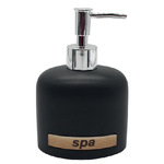 dispenser sapone in ceramica spa nero