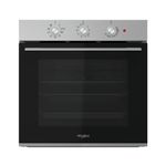 Whirlpool OMK38HU0X 71 L A Nero, Acciaio inossidabile