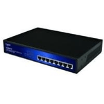 ALL8808POE / 8 Port Desktop Gigabit PoE Switch wahlweise 8x IEEE802.3af (max. 1625W pro Port) oder 4x IEEE802.3at (max.