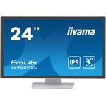 Iiyama ProLite Monitor PC 60,5 cm (23.8") 1920 x 1080 Pixel Full HD LCD Touch screen Multi utente Bianco