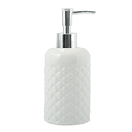 dispenser sapone in ceramica bianco giardino