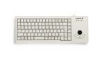 CHERRY-XS-Trackball-tastiera-USB-Belga-Grigio--COMPACT-TRACKBALL-KEYBOARD-GREY-------Versione-Tedesca