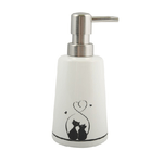 dispenser sapone in ceramica gatitos bianco