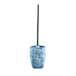 spazzola igienica blu carrare e base in ceramica