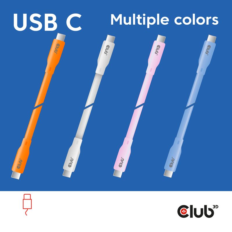 CLUB3D-Kabel---Adapter-cavo-USB-USB4-Gen-2x2-2-m-USB-C-Arancione