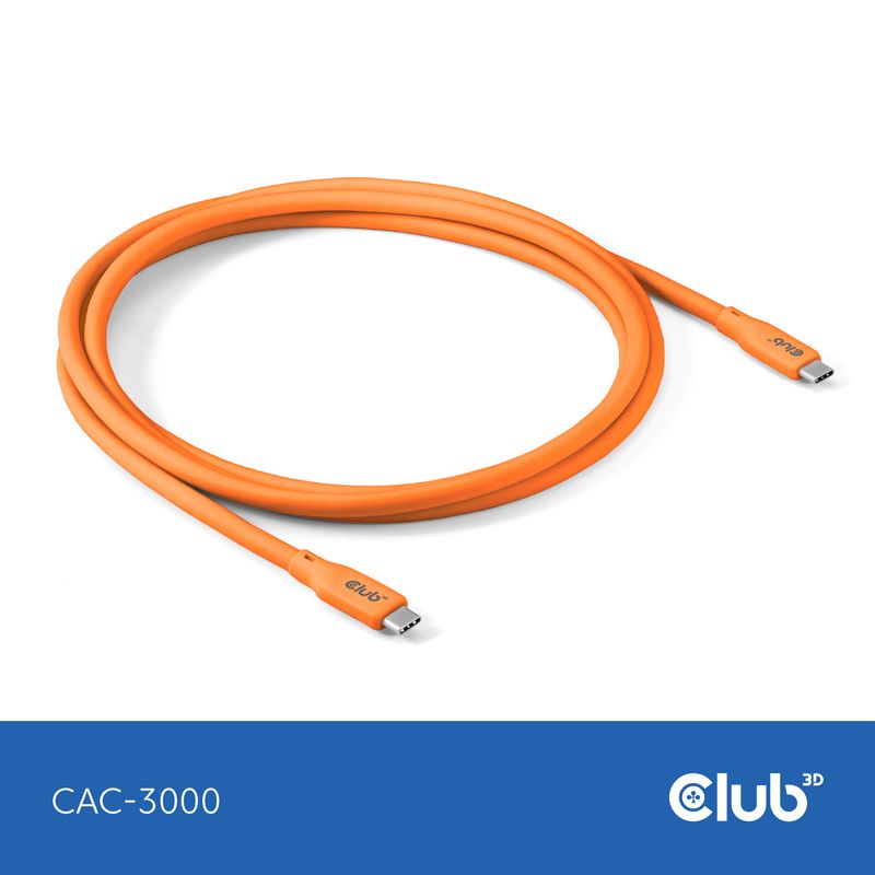 CLUB3D-Kabel---Adapter-cavo-USB-USB4-Gen-2x2-2-m-USB-C-Arancione