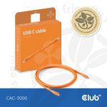 CLUB3D-Kabel---Adapter-cavo-USB-USB4-Gen-2x2-2-m-USB-C-Arancione