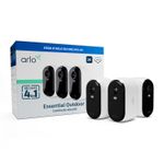 Arlo Videocamera per esterni Arlo Essential 2K per esterni - set da 3 bianco