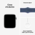 Apple-Watch-SE-GPS-44mm-Cassa-in-Alluminio-Color-Argento-con-Denim-Sport-Band---S-M