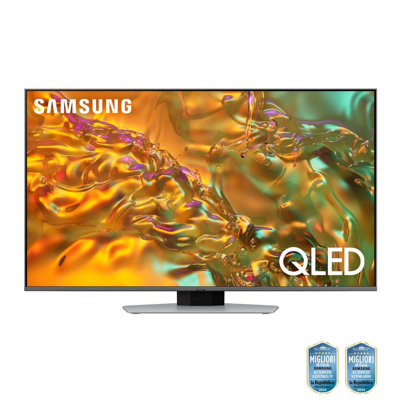 Samsung-Q80D-TV-QLED-4K-50-pollici-QE50Q80DATXZT-Smart-TV-Wi-Fi-Eclipse-Silver-2024-Processore-NQ4-AI-GEN2-4K-AI-Upscaling-Simple-Chamfer-Design-Dolby-Atmos