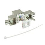 LogiLink-PrimeLine---Keystone-Anschluss---RJ-45--W--schmal---STP---CAT-6a---IEEE-802.3af-IEEE-802.3at---Silber