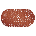 tappeto vasca pvc ciottoli 35x68cm terracotta