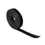 2direct Nastro in velcro LogiLink 20 mm x 10 m nero forte adesione tagliabile su misura riutilizzabile