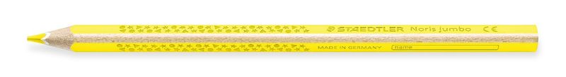 Staedtler-Jumbo-Noris-128-matita-colorata-triangolare---mina-4-mm---resistenza-alla-rottura---design-ergonomico---colore-giallo