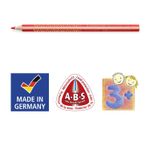 Staedtler-Jumbo-Noris-128-matita-colorata-triangolare---mina-4-mm---resistenza-alla-rottura---design-ergonomico---colore-giallo