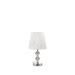 Ideal Lux Le Roy TL1 Small lampada da tavolo E27 Incandescente Cromo