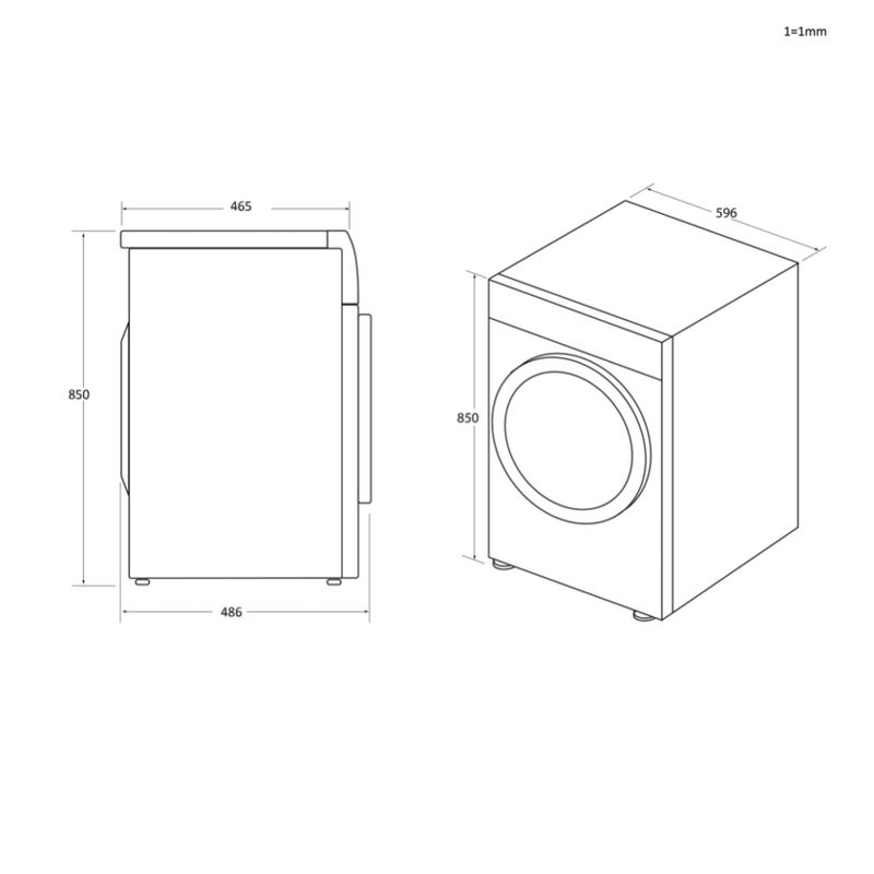 Candy-RapidO-RO4H7A2TCEX-S-asciugatrice-Libera-installazione-Caricamento-frontale-7-kg-A---Bianco