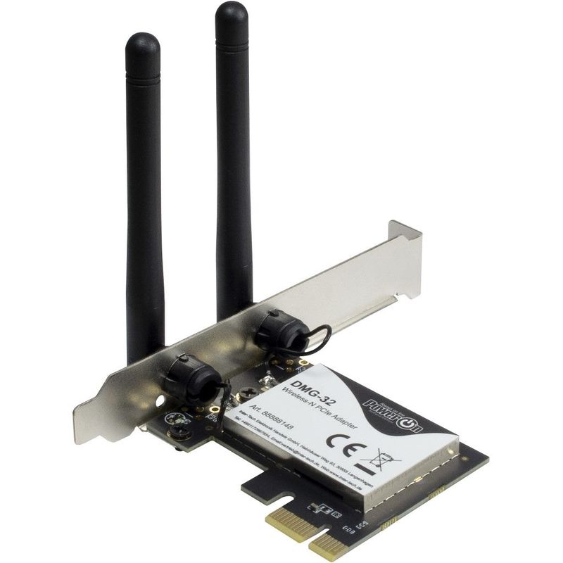 Inter-Tech-DMG-32-Adattatore-di-rete-PCI-Express-x1-650Mbps