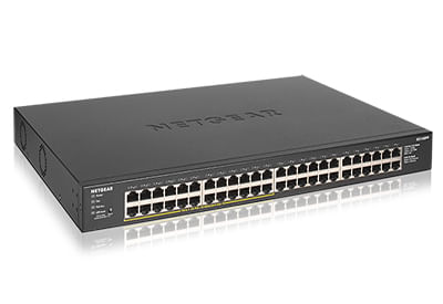 NETGEAR-GS348PP-Non-gestito-Gigabit-Ethernet-10-100-1000-Supporto-Power-over-Ethernet-PoE-Nero--48-PORT-GB-UNMGD-POE-SWI