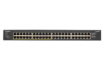 NETGEAR-GS348PP-Non-gestito-Gigabit-Ethernet-10-100-1000-Supporto-Power-over-Ethernet-PoE-Nero--48-PORT-GB-UNMGD-POE-SWI