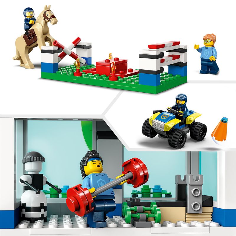 LEGO-60372-City-Accademia-di-Addestramento-della-Polizia-con-Macchina-ATV-Cavallo-Giocattolo-Percorso-a-Ostacoli-e-6-Minifigure-Giochi-pe