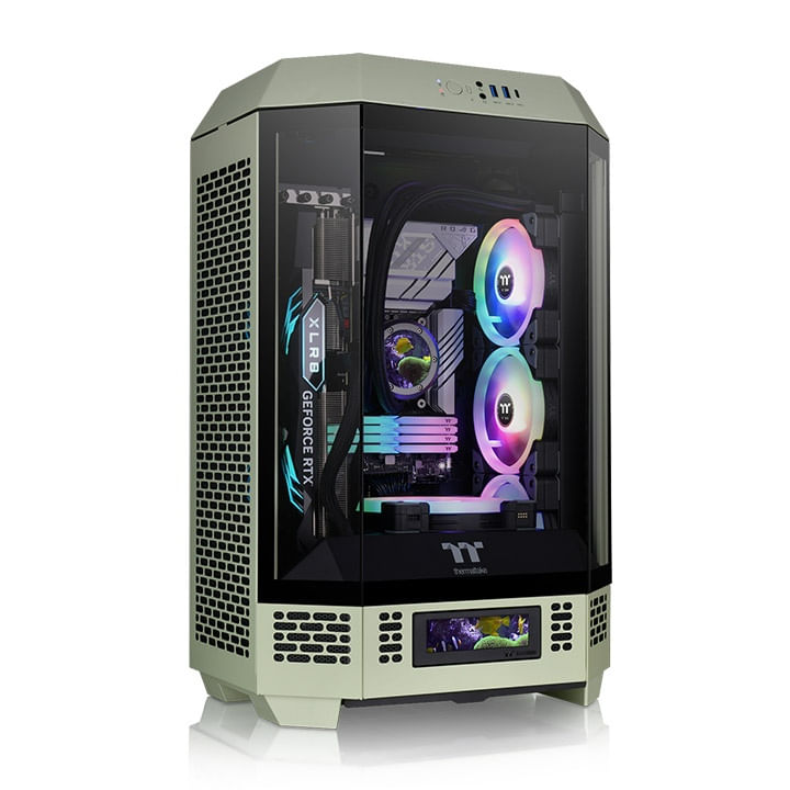 THERMALTAKE-Il-case-Tower-300-Micro-ATX-con-finestra-di-visualizzazione-verde-Matcha