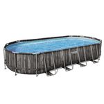 Bestway 5611T piscina fuori terra Piscina con bordi Piscina ovale 25495 L Legno