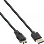 InLine 4043718210862 cavo HDMI 0,5 m HDMI Type C (Mini) HDMI tipo A (Standard) Nero