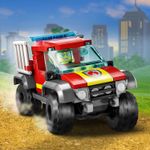 LEGO-60393-City-Fire-Soccorso-Sul-Fuoristrada-Dei-Pompieri-Camion-Giocattolo-Dei-Vigili-Del-Fuoco-4-per-4-Lancia-Elementi-D-Acqua-Giochi-Pe