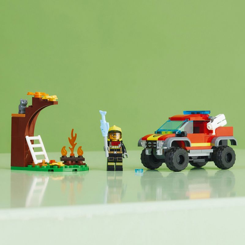 LEGO-60393-City-Fire-Soccorso-Sul-Fuoristrada-Dei-Pompieri-Camion-Giocattolo-Dei-Vigili-Del-Fuoco-4-per-4-Lancia-Elementi-D-Acqua-Giochi-Pe