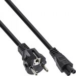 InLine Cavo di alimentazione per notebook - connettore a 3 pin - nero - 05 m