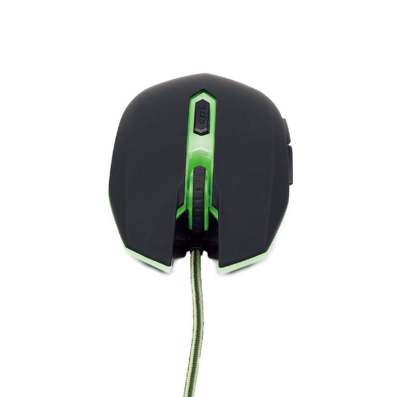 Gembird-Mouse-USB-2400-DPI-Ambidestro-Nero-Verde-MUSG-001-G