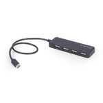 Hub USB Type-C a 4 porte Gembird nero - UHB-CM-U2P4-01