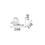 Applique-Contemporanea-Bow-Metallo-Cromo-Led-25W-Luce-Calda