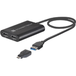 Sonnet Technologies Adattatore USB DisplayLink Spina USB-A e GT Dual 4K DisplayPort nero 30 cm