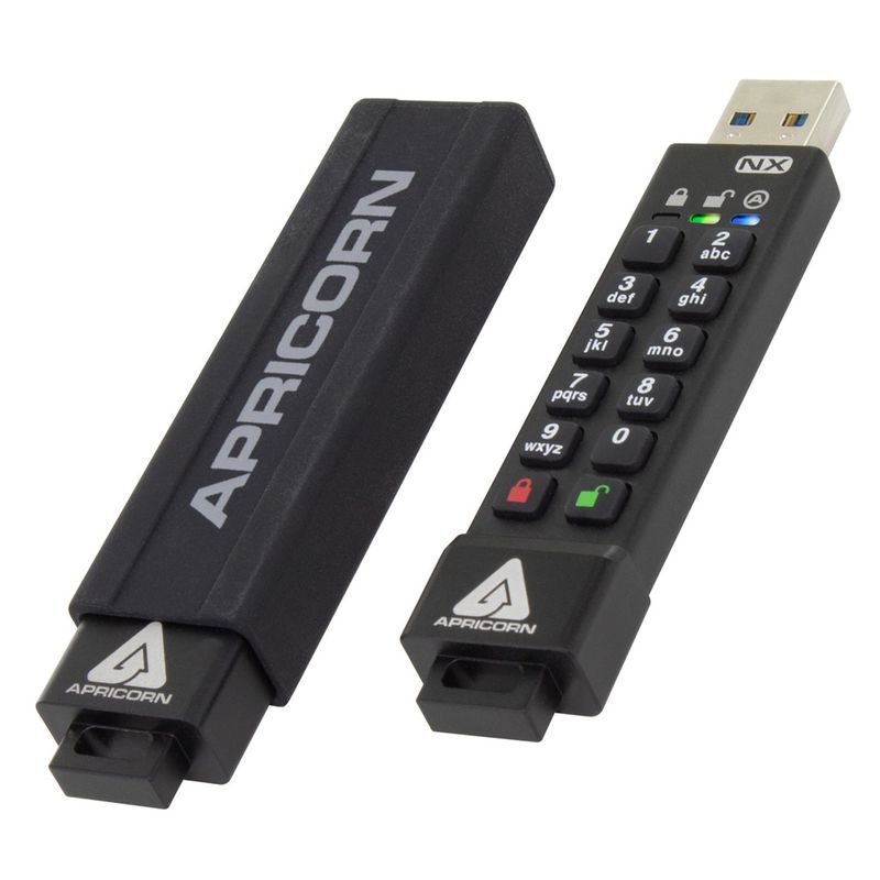 Apricorn-ASK3-unit--flash-USB-8-GB-USB-tipo-A-3.2-Gen-1-3.1-Gen-1-Nero--ASK3-USB-flash-drive-8-GB-USB---Type-A-3.2-Gen-1