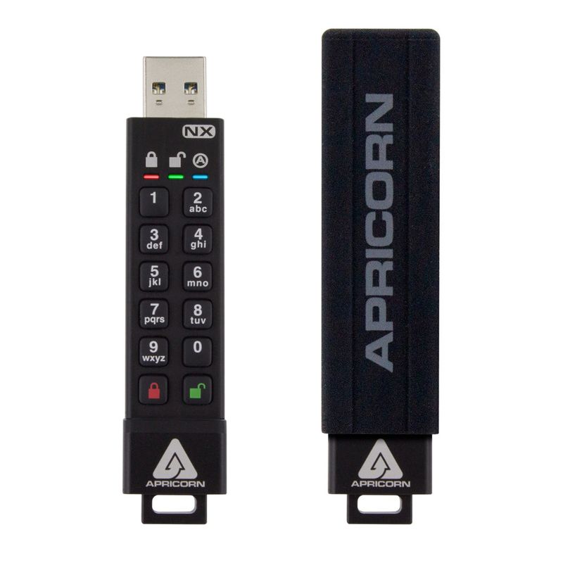 Apricorn-ASK3-unit--flash-USB-8-GB-USB-tipo-A-3.2-Gen-1-3.1-Gen-1-Nero--ASK3-USB-flash-drive-8-GB-USB---Type-A-3.2-Gen-1