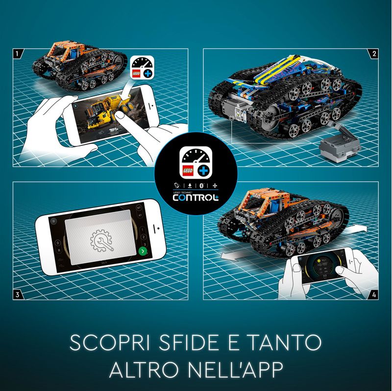 LEGO-Technic-42140-Veicolo-di-Trasformazione-Controllato-da-App-Macchina-Fuoristrada-Telecomandata-Auto-Giocattolo-RC